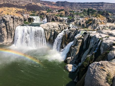 Spectacular view of Shoshone Falls or Niagara of the West, Snake River, Idaho, United States.