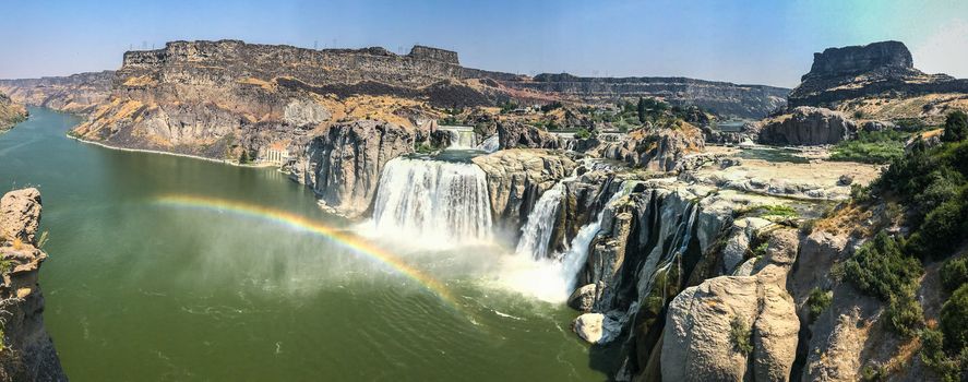 Spectacular view of Shoshone Falls or Niagara of the West, Snake River, Idaho, United States.