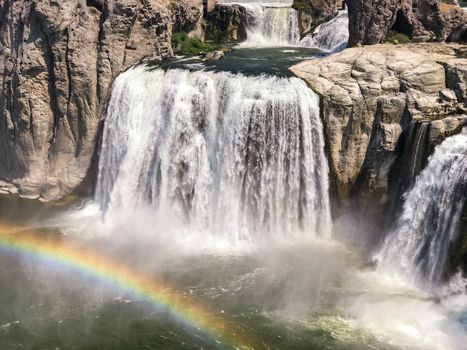Spectacular view of Shoshone Falls or Niagara of the West, Snake River, Idaho, United States.