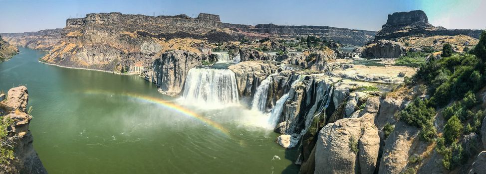 Spectacular view of Shoshone Falls or Niagara of the West, Snake River, Idaho, United States.