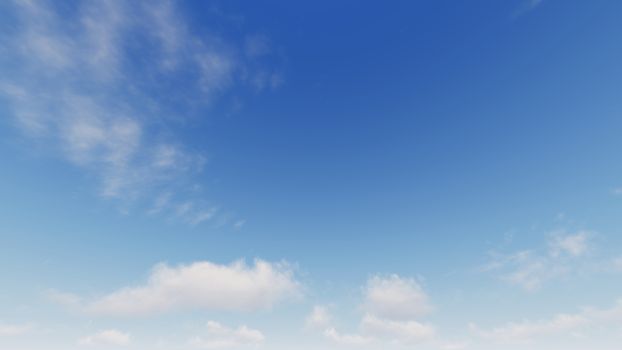 Cloudy blue sky abstract background, blue sky background with tiny clouds, 3d rendering

