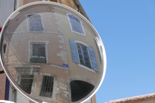 village of vaucluse, roussillon and bonnieux between vineyard and village, France