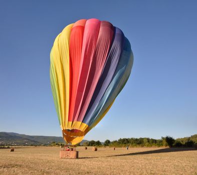 village of vaucluse, roussillon and bonnieux between vineyard an