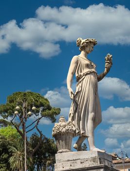 Ancient Stone statue in Rome