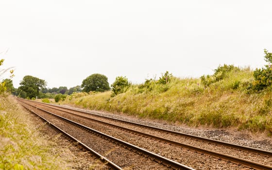 A railway track in northern England.