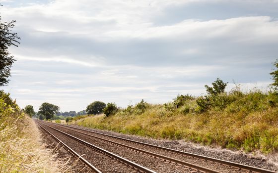 A railway track in northern England.