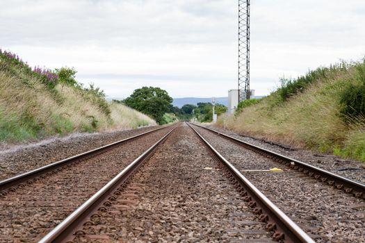 A railway track in northern England.