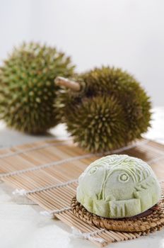  Durian Mooncake ,Chinese mid autumn festival food.