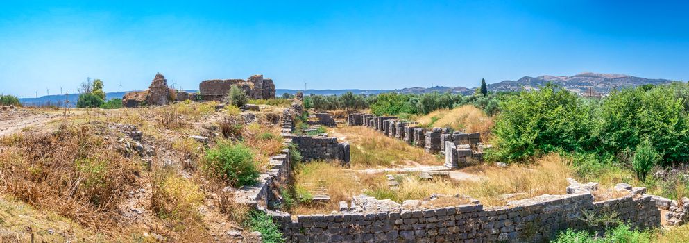 Ancient Greek city Miletus on the western coast of Anatolia, Turkey, on a sunny summer day