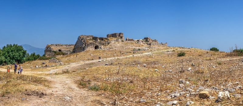 Ancient Greek city Miletus on the western coast of Anatolia, Turkey, on a sunny summer day