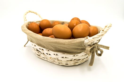 Egg collection isolated on white background