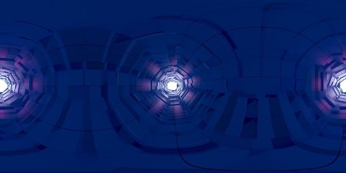 3d illustration, 3d rendering, vr 360 panorama abstract images of the geometry background