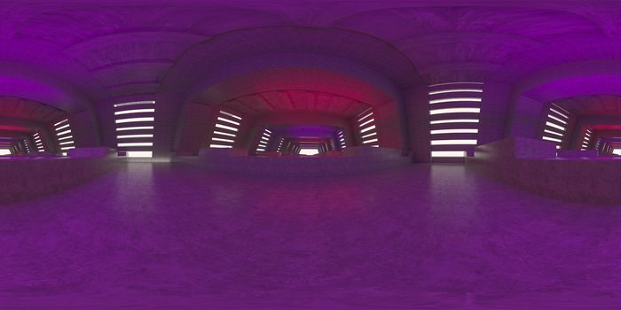 3d illustration, 3d rendering, vr 360 panorama abstract images of the geometry background