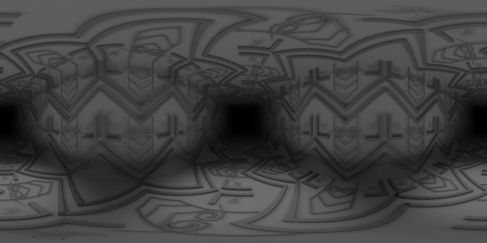 3d illustration, 3d rendering, vr 360 panorama abstract images of the geometry background