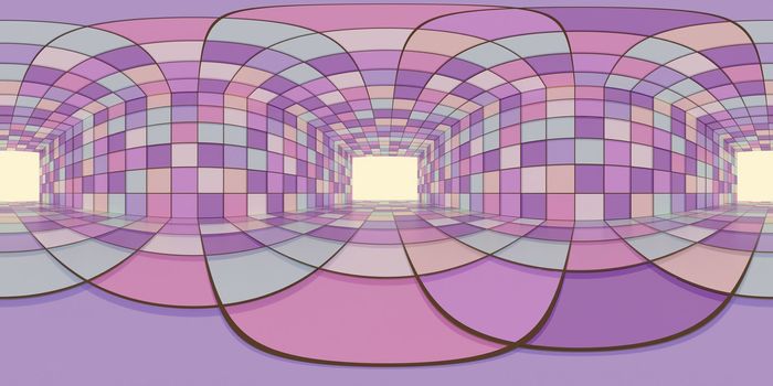 3d illustration, 3d rendering, vr 360 panorama abstract images of the geometry background