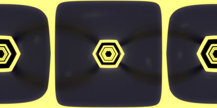 3d illustration, 3d rendering, vr 360 panorama abstract images of the geometry background