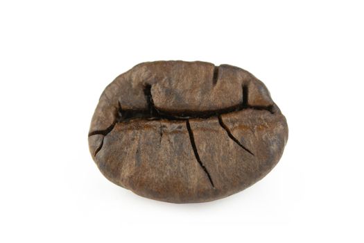Close up coffee beans isolated on white background with clipping path
