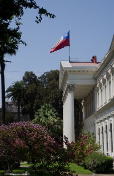 National Congress building. Santiago de Chile. Chile.