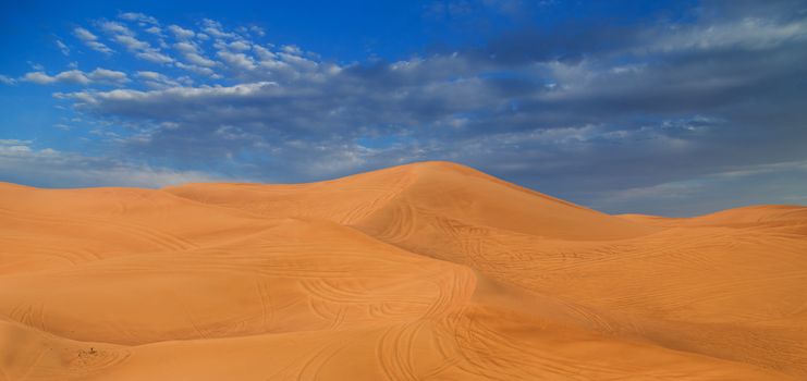 Desert dunes, located nearby Kerman, South Iran