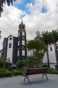 La Orotava, Spain -January 12, 2020: Church of Nuestra Senora de la Concepcion (Church of Our Lady of Conception) in La Orotava on the island of Tenerife, Canary Islands, Spain.