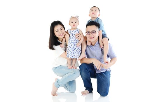 Portrait of asian family