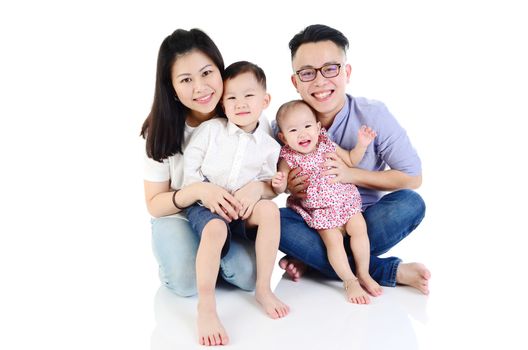 Portrait of asian family