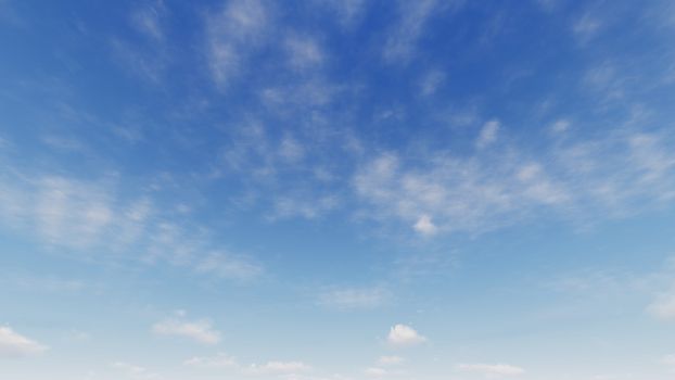 Cloudy blue sky abstract background, blue sky background with tiny clouds, 3d rendering

