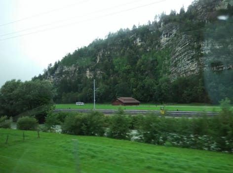 a view of a green meadow