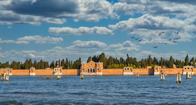 Cemetery island of San Michele in Venice