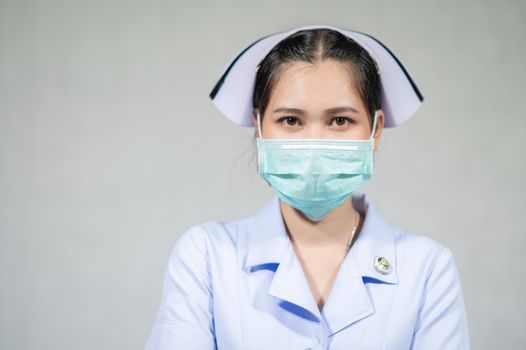 Nurses wear masks to protect against coronavirus covid19