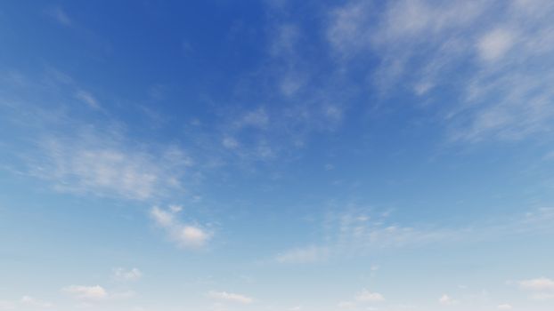 Cloudy blue sky abstract background, blue sky background with tiny clouds, 3d rendering

