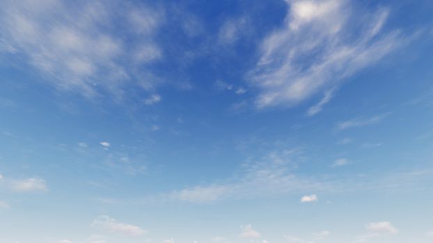 Cloudy blue sky abstract background, blue sky background with tiny clouds, 3d rendering

