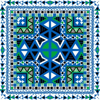 Geometrical background with ethnic motifs