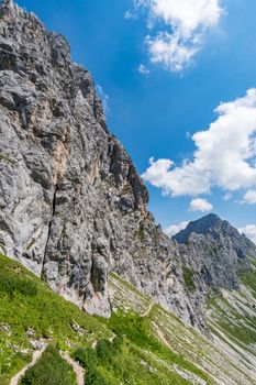 Mountain tour over the Rote Flüh and the Friedberg via ferrata to the Scharschrofen in the Tannheim mountains