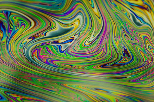 Close up soap bubble background. Psychedelic abstract background