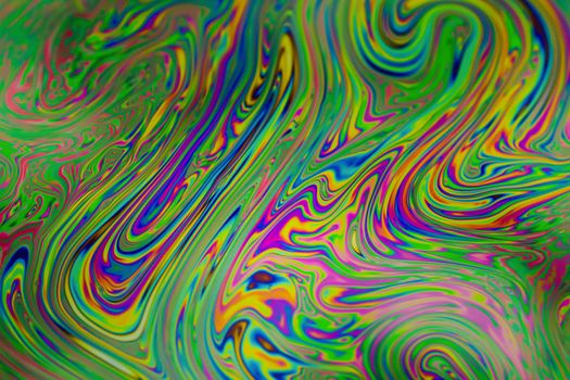 Close up soap bubble background. Psychedelic abstract background