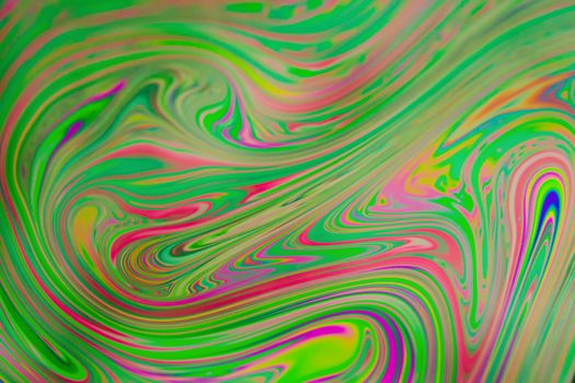 Close up soap bubble background. Psychedelic abstract background