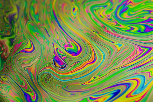 Close up soap bubble background. Psychedelic abstract background
