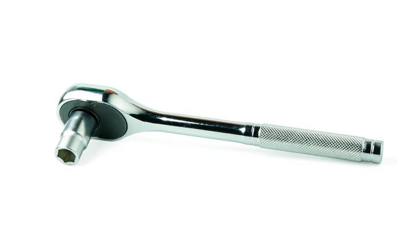 Socket spanner wrenches isolated on white background with clupping path 