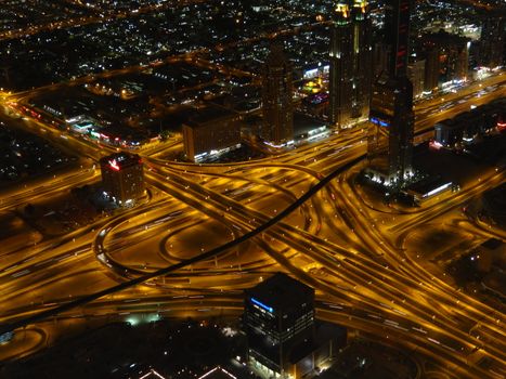 Dubai city during night