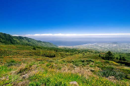 Aerial view on coast of Tenerife Island, Spain