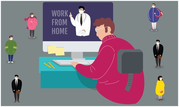 doctor advised to work from home for everyone