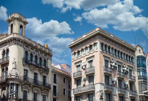 Old Building in Barcelona, Spain