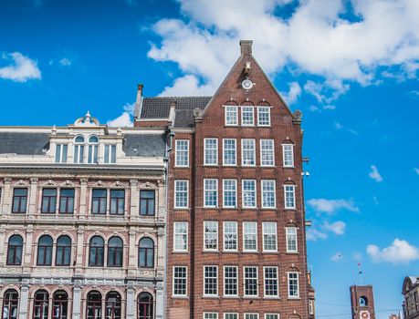 Dam square in Amsterdam in the Netherlands