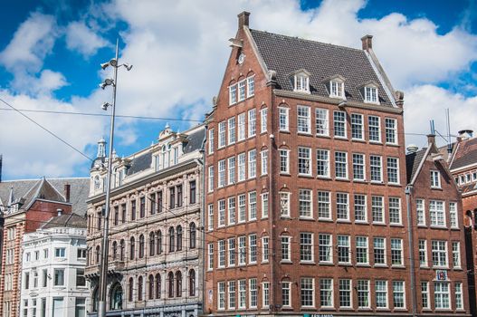 Dam square in Amsterdam in the Netherlands