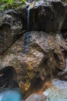 The wild and romantic Wimbachklamm in Ramsau is one of the Berchtesgaden sights in Bavaria.