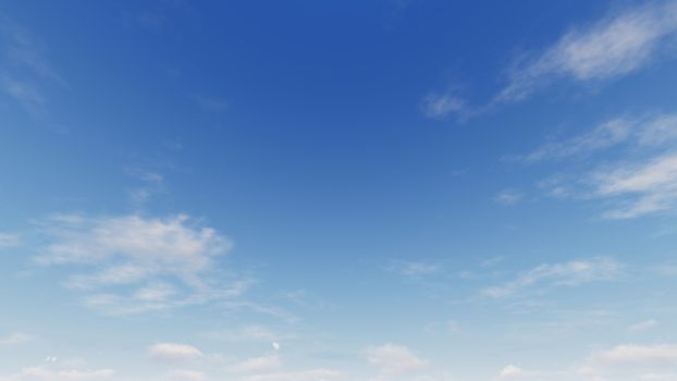 Cloudy blue sky abstract background, blue sky background with tiny clouds, 3d rendering

