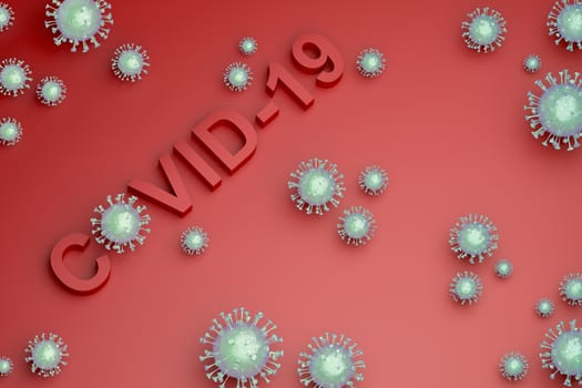 Concept image of pandemic of coronavirus disease 2019 (covid-19)