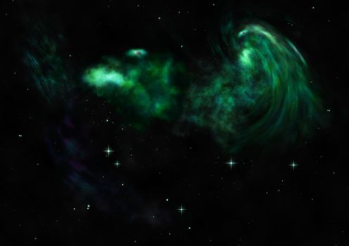 Star field in space a nebulae and a gas congestion. Elements of this image furnished by NASA . 3D rendering