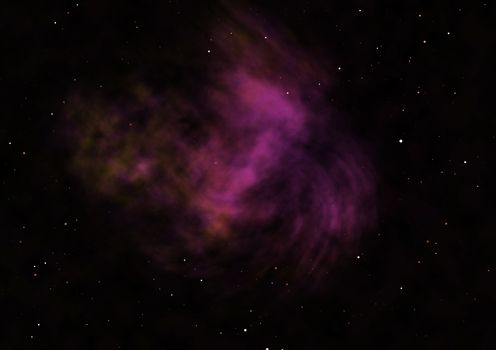 Small part of an infinite star field of space in the Universe. Elements of this image furnished by NASA . 3D rendering